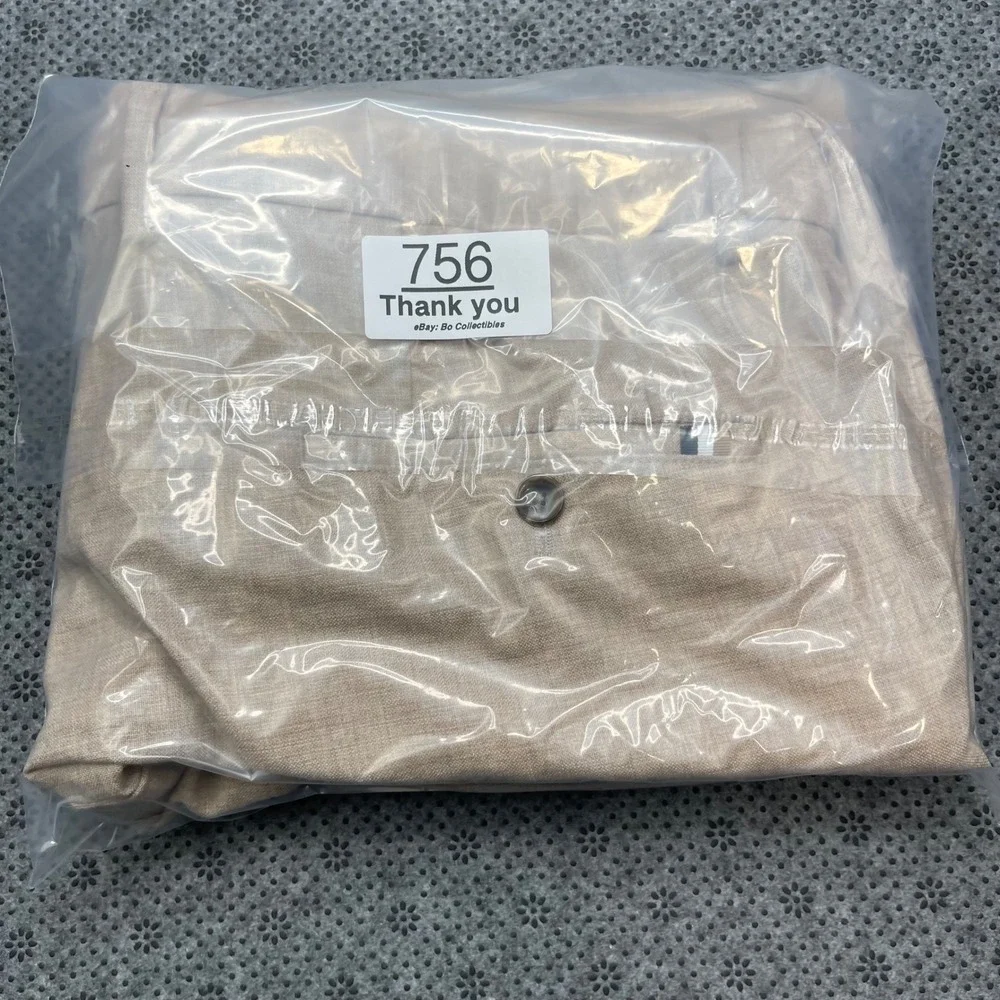 Hugo Boss H-Genius-224 Mens Beige Virgin Wool Blend Dress Pants Size 40x31